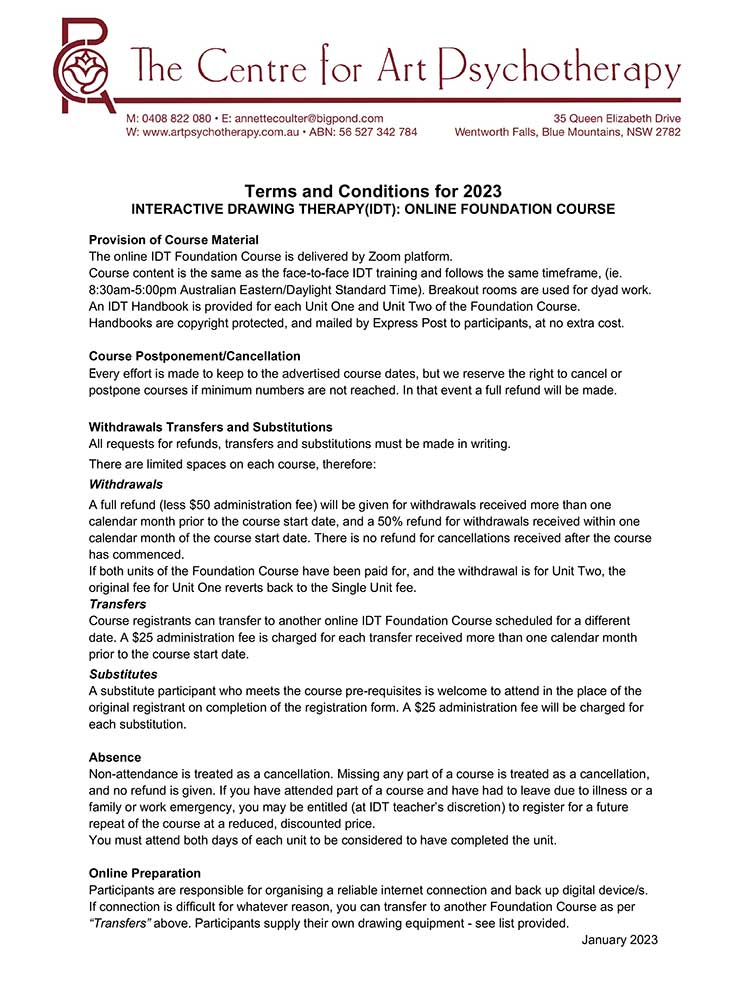 IDT Terms and Conditions